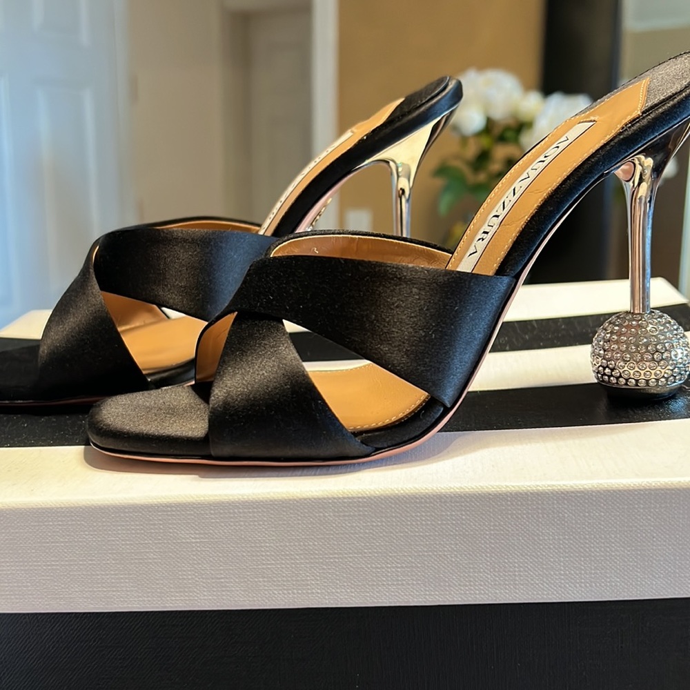 Authentic Aquazzura Yes Darling Mules size 36